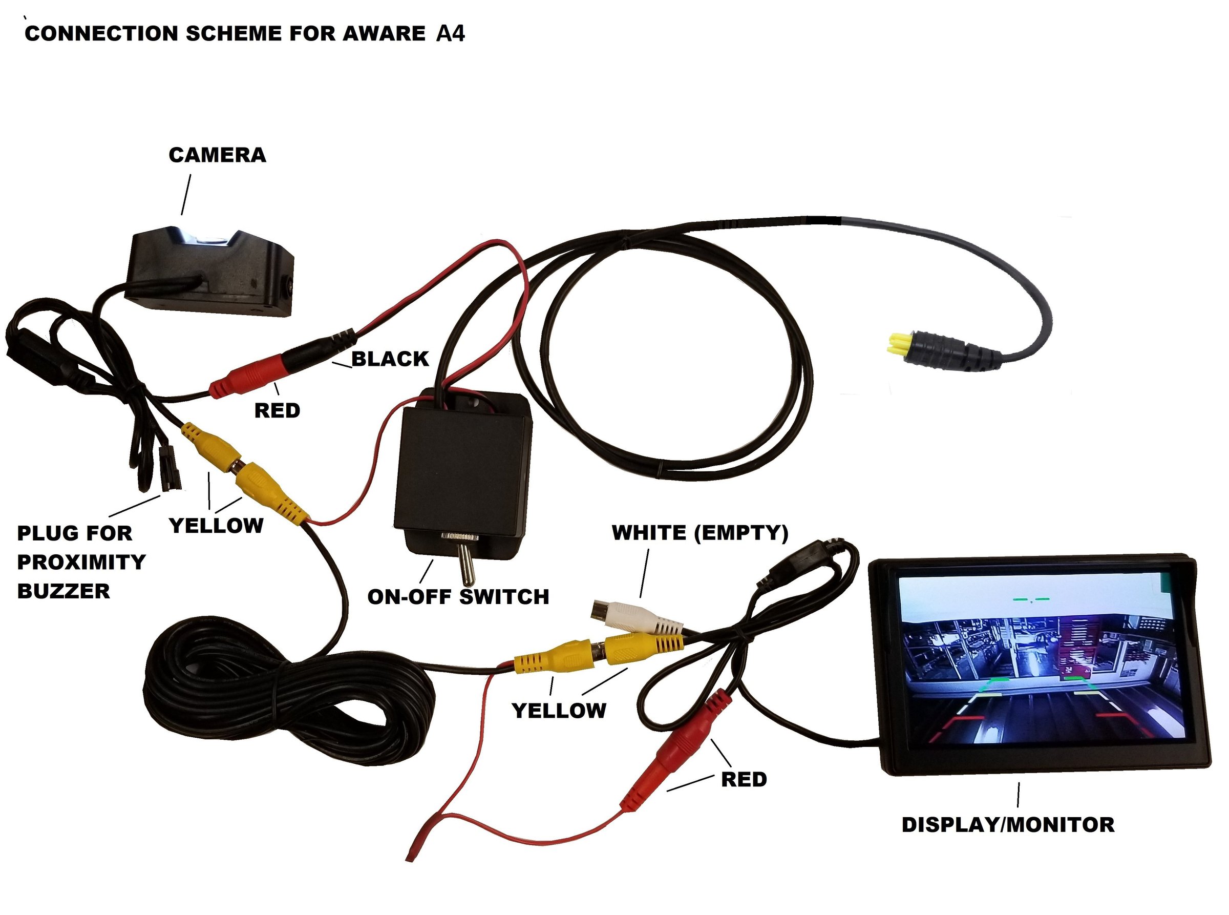 AWAREA4 RearView Camera Powered for Power Wheelchairs