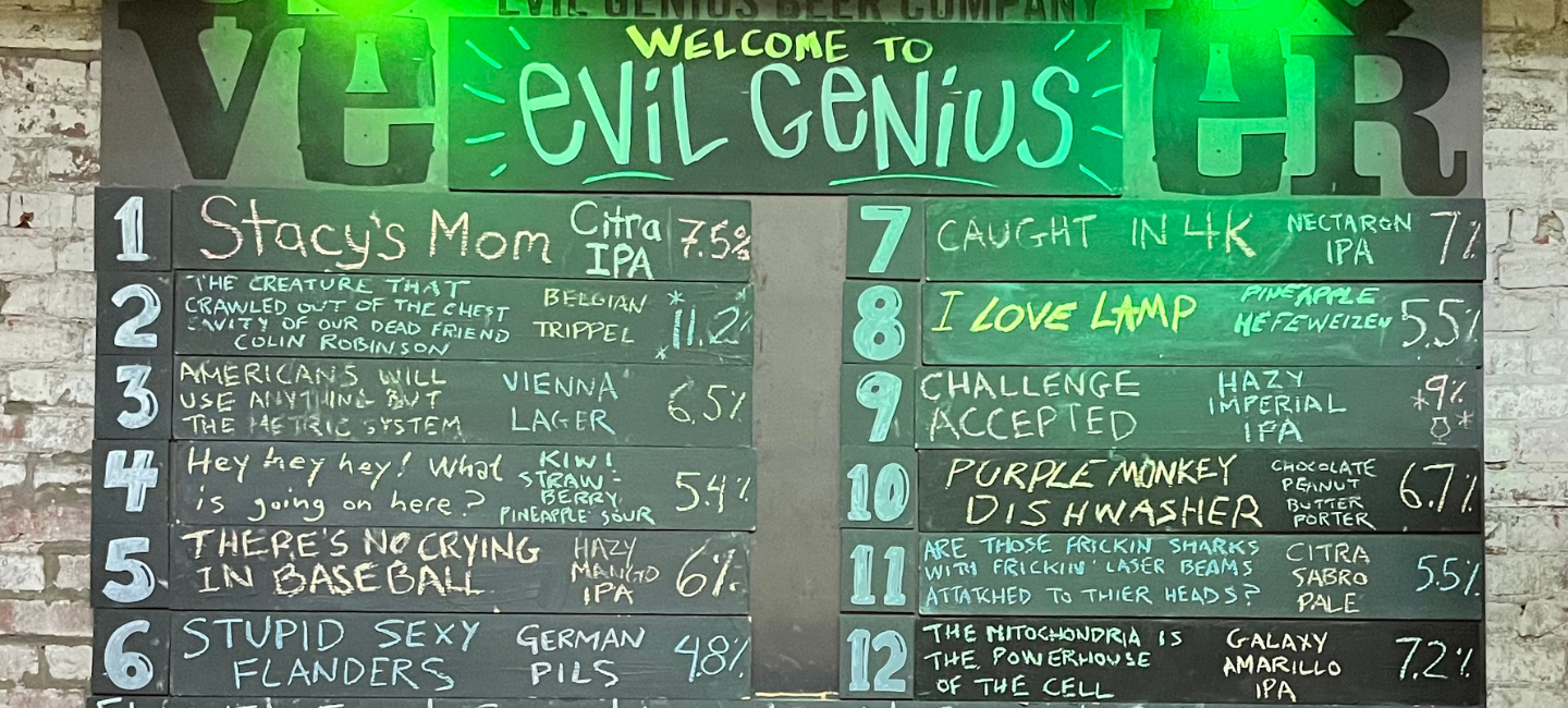 Philadelphia's Taproom Evil Genius Beer Bar
