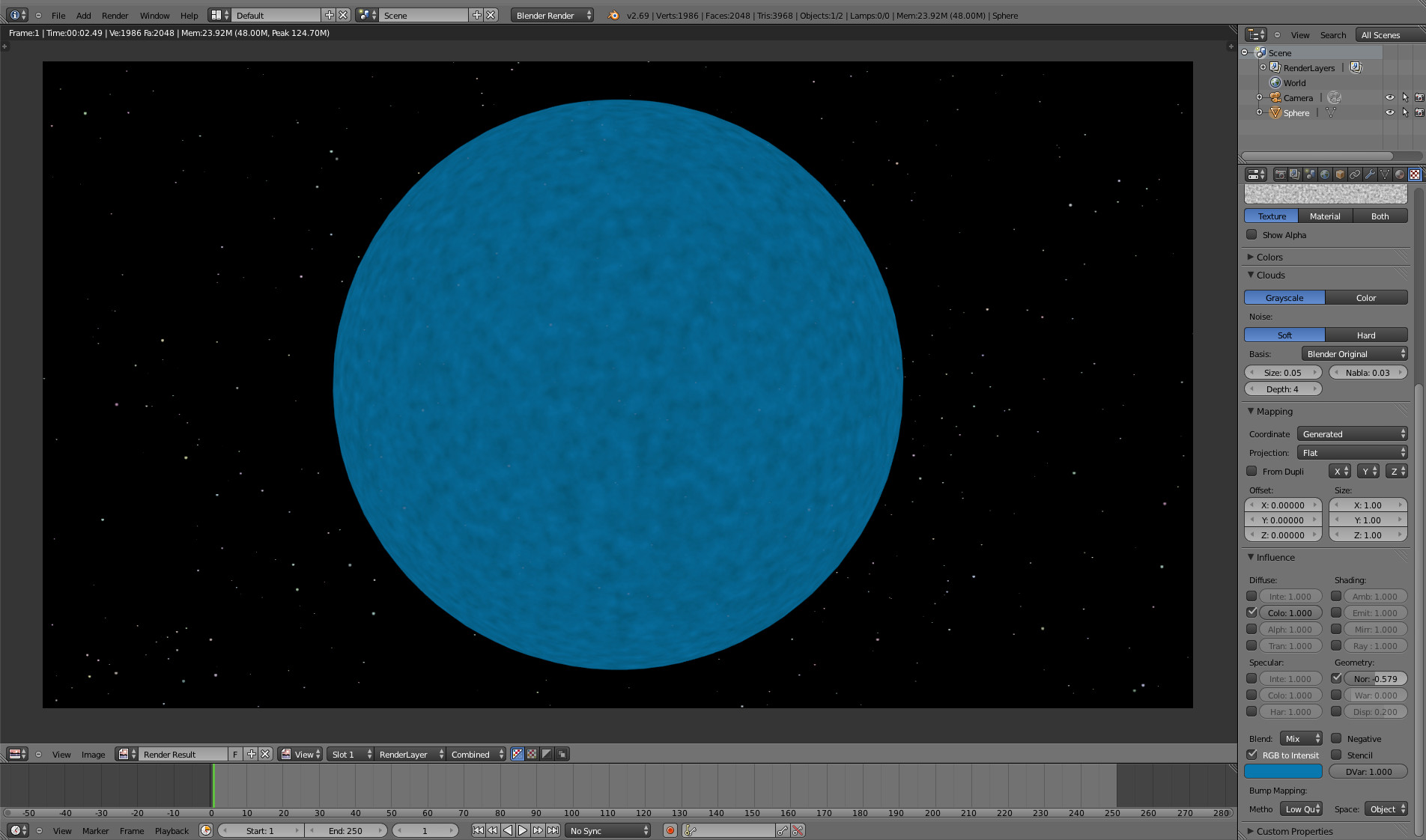 How to make star in blender