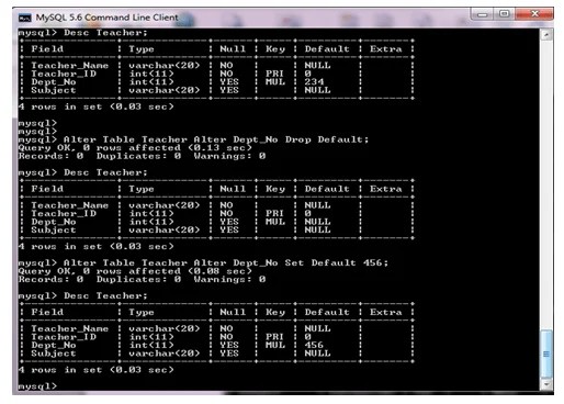 Learn online DBMS “Alter Table Command” Complete Lesson 10