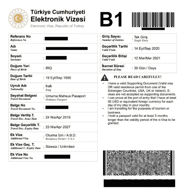 Turkey e Visa Documents Required Documents Required for Turkey Visa