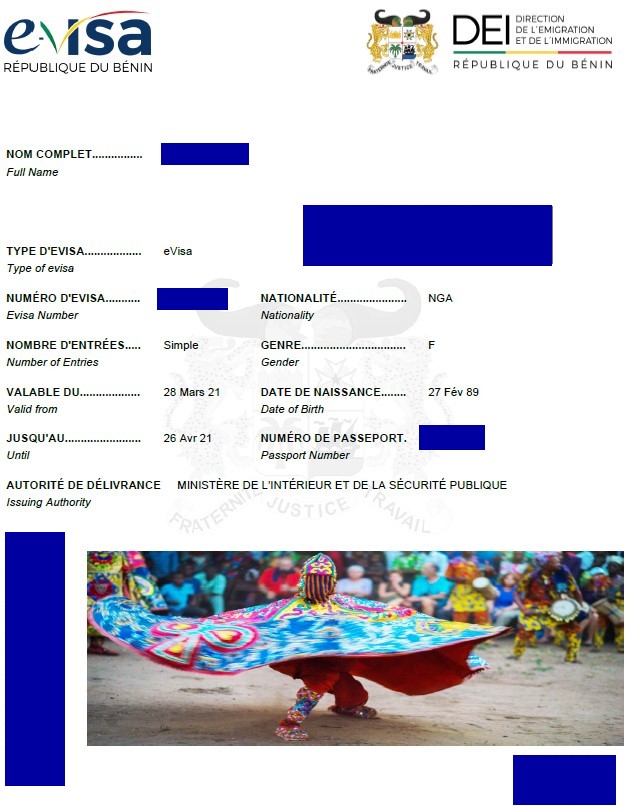 Benin eVisa Online Application For Visa and Requirements