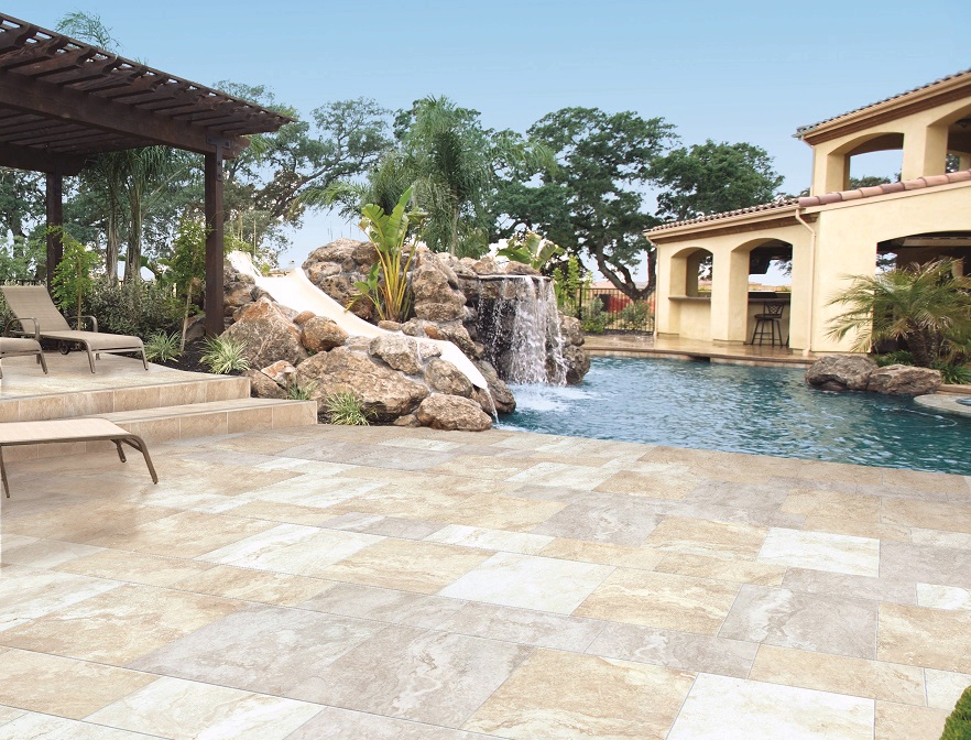 porcelain pavers as roof pavers, deck pavers, patio pavers, backyard