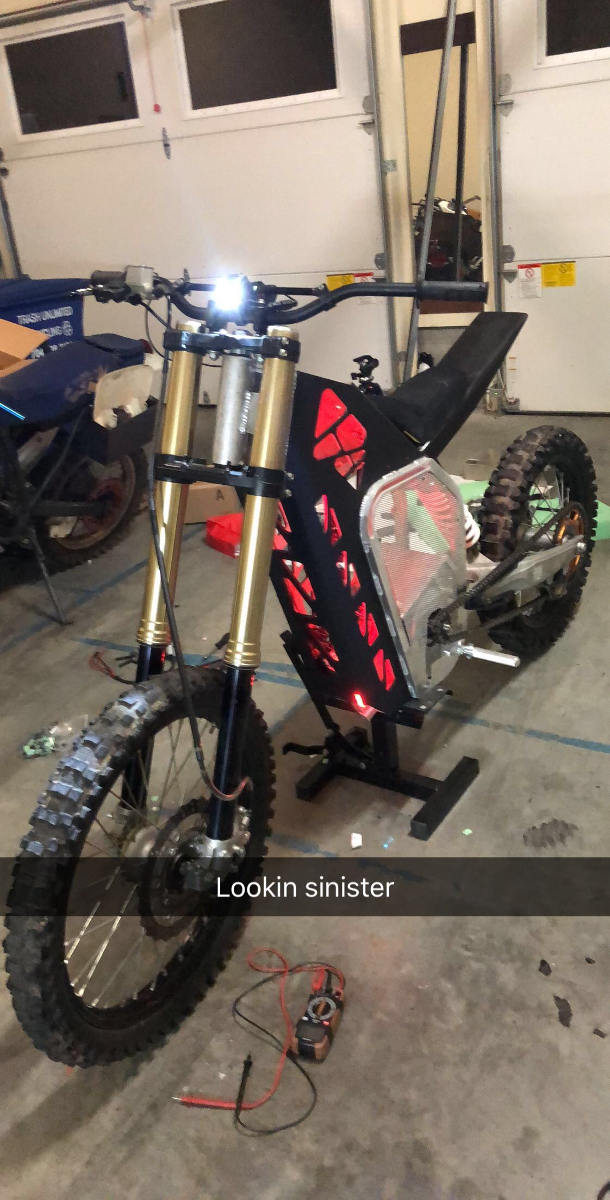 Custom Electric Motorcycle build by Shan Roy EvNerds