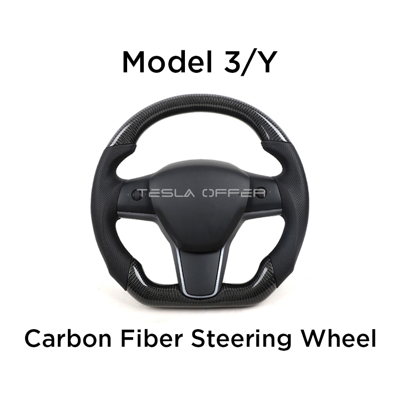 Model 3/Y Carbon Fiber Steering Wheel (Tailor Made) EVOffer