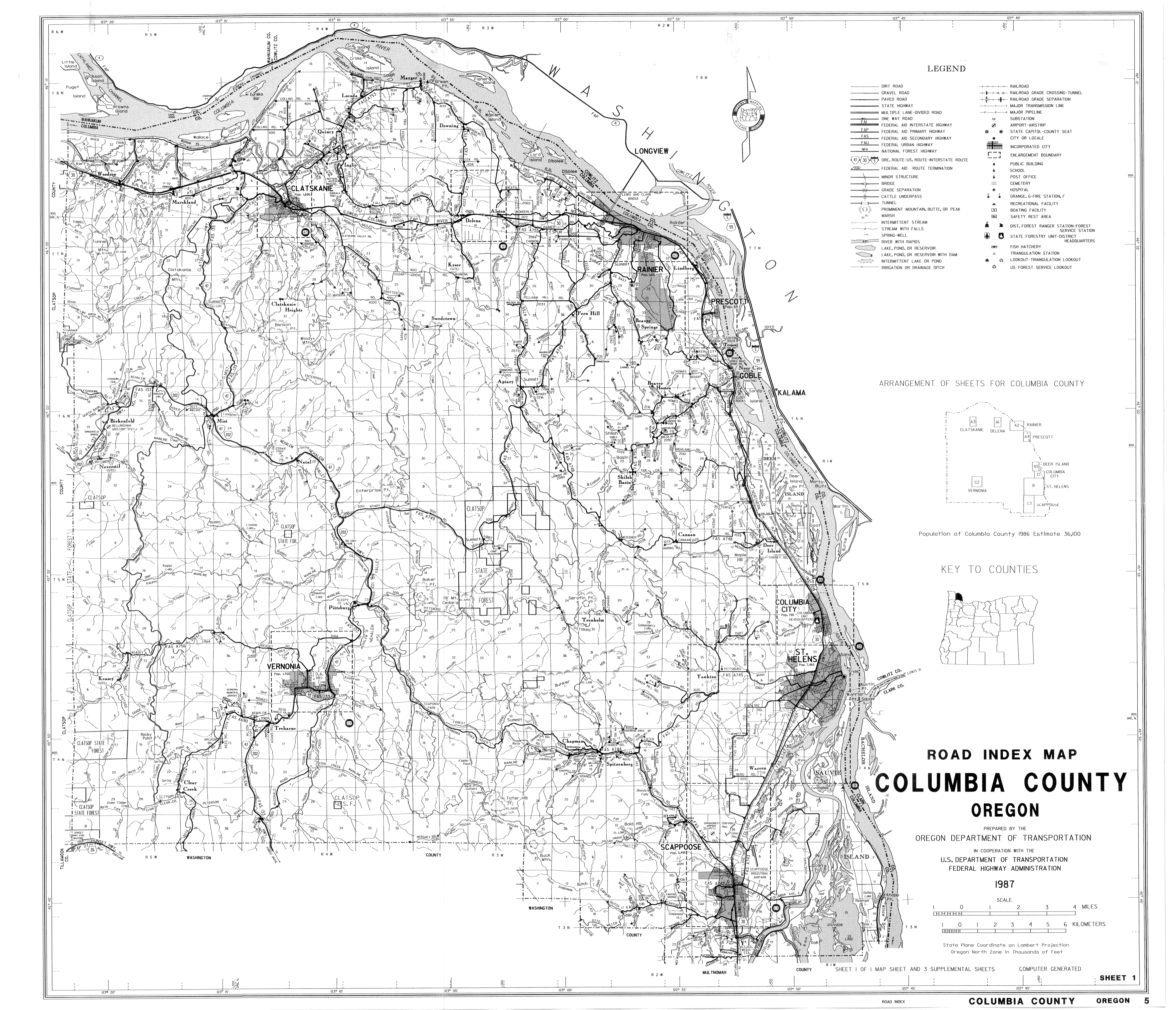 Columbia County, Oregon Official site District Maps