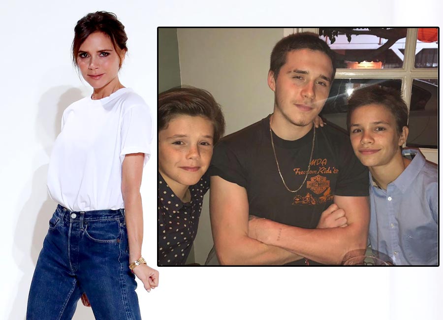 Victoria Beckham Shares Pic Of Her Three Sons Reunited!
