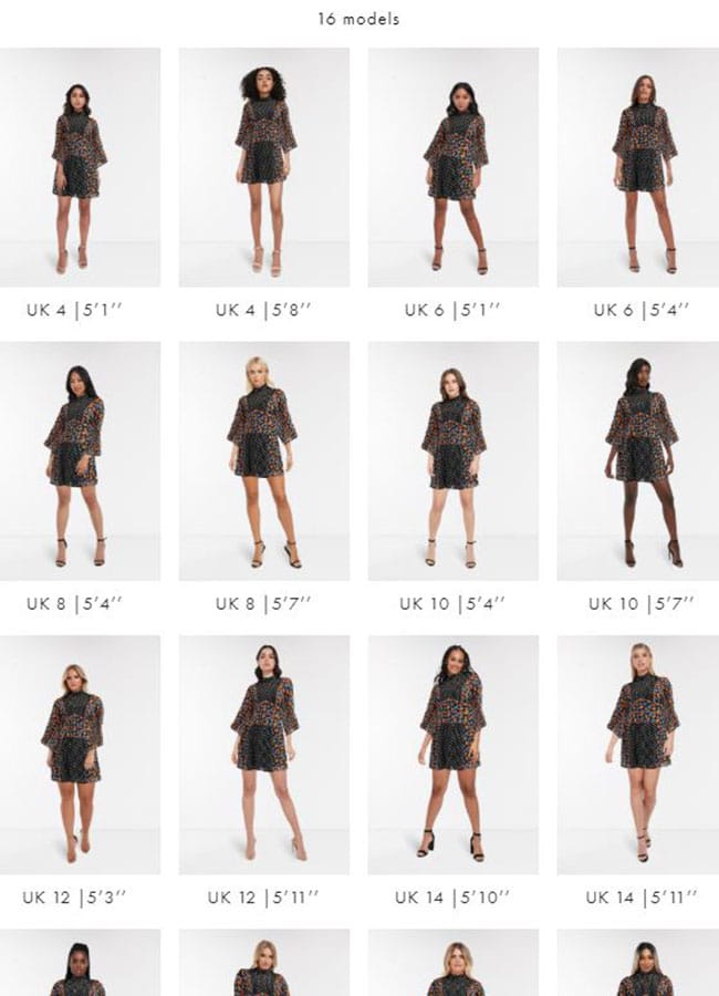 ASOS Now Show The Same Clothes On Different Size Models