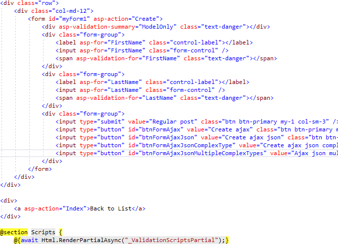 Posting JavaScript types to MVC 6 in core, using Ajax I Came, I