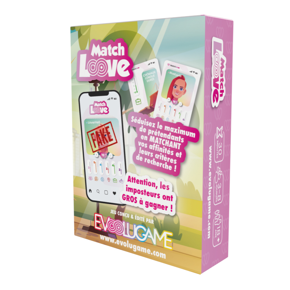 Jeu de carte Match Love EVOLUGAME