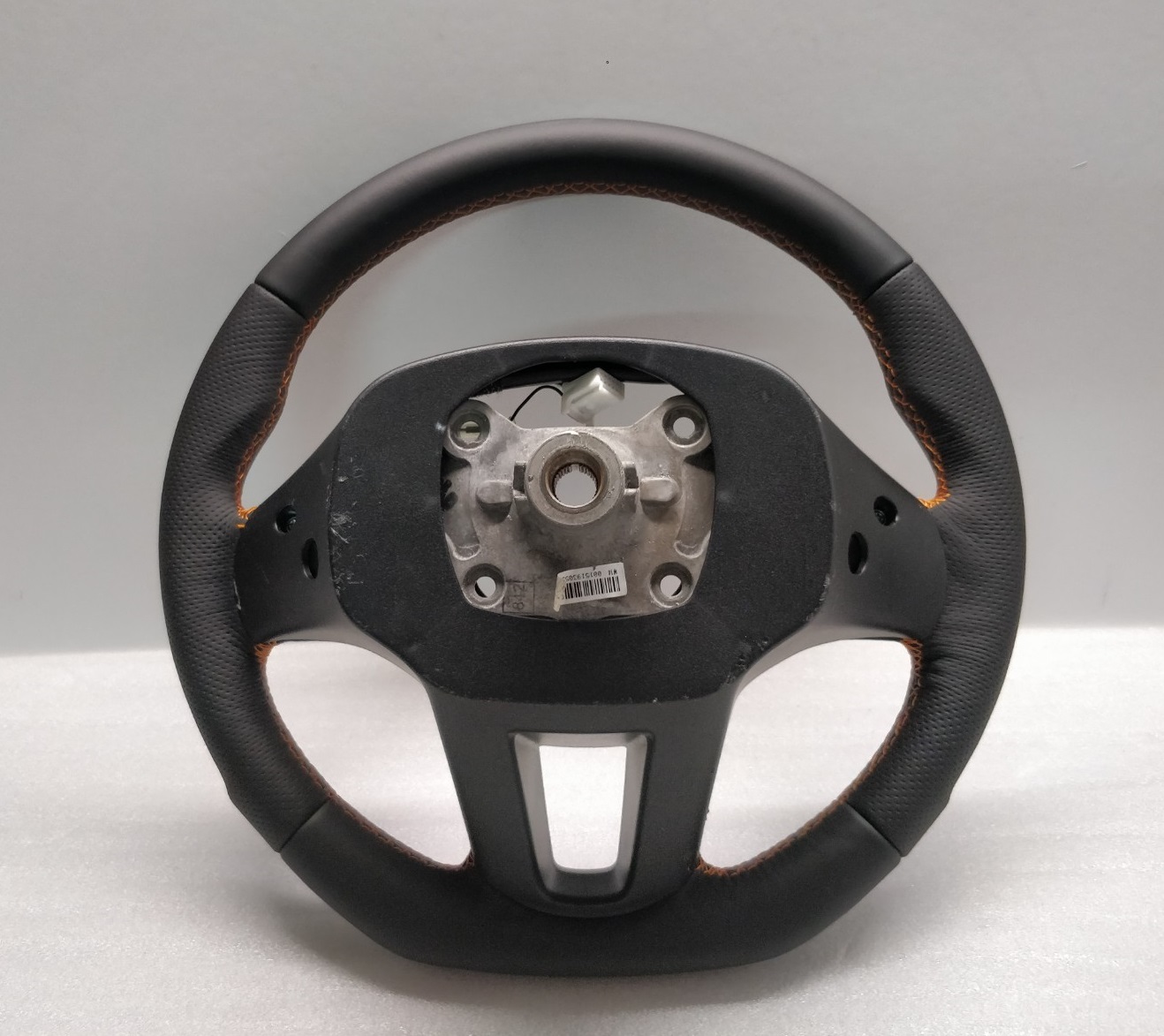 KIA SPORTAGE STEERING WHEEL CUSTOM FLAT BOTTOM ORANGE STITCH SPORT