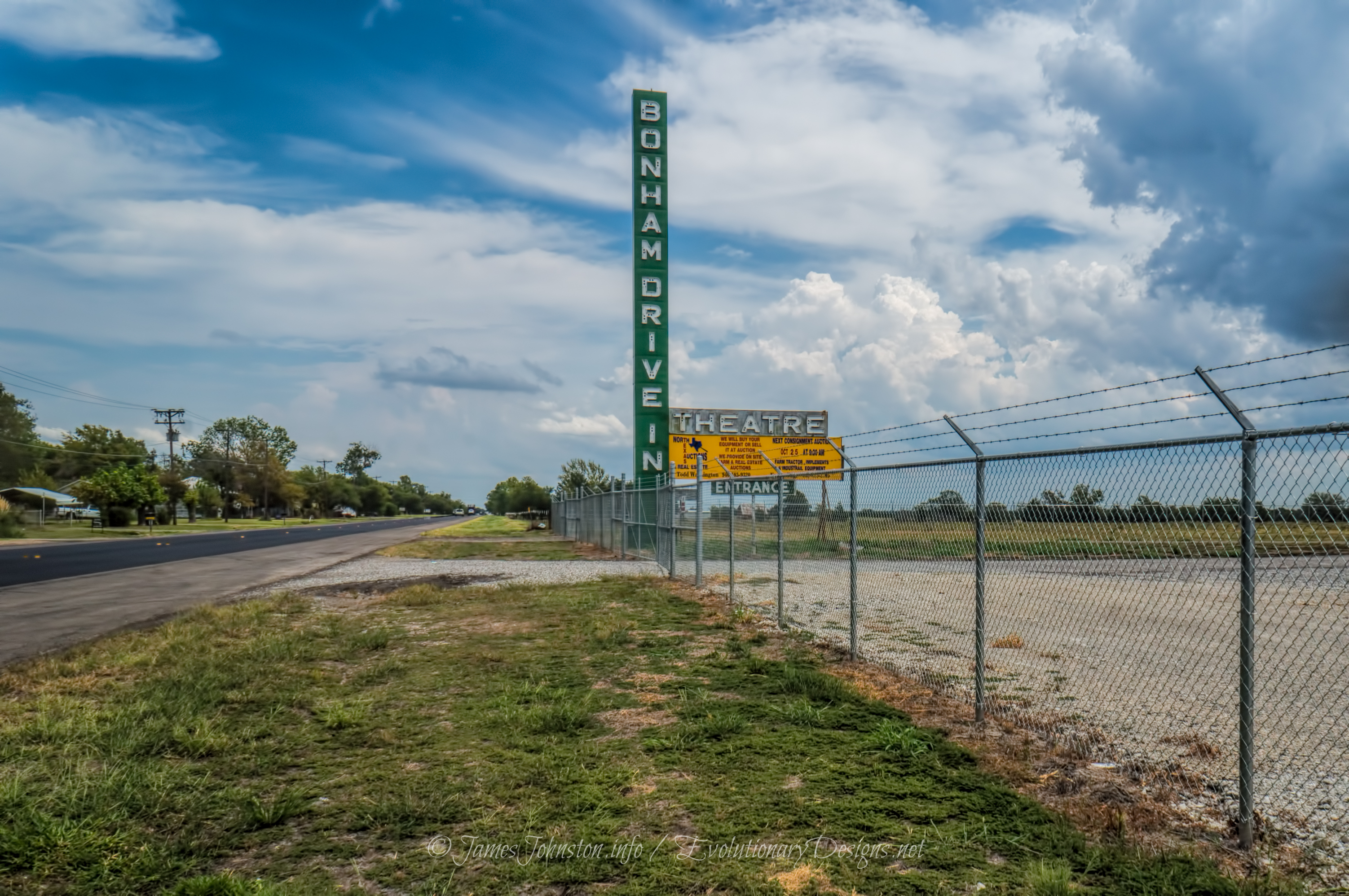The Long Time Abandoned Bonham DriveIn Theatre (Demolished)