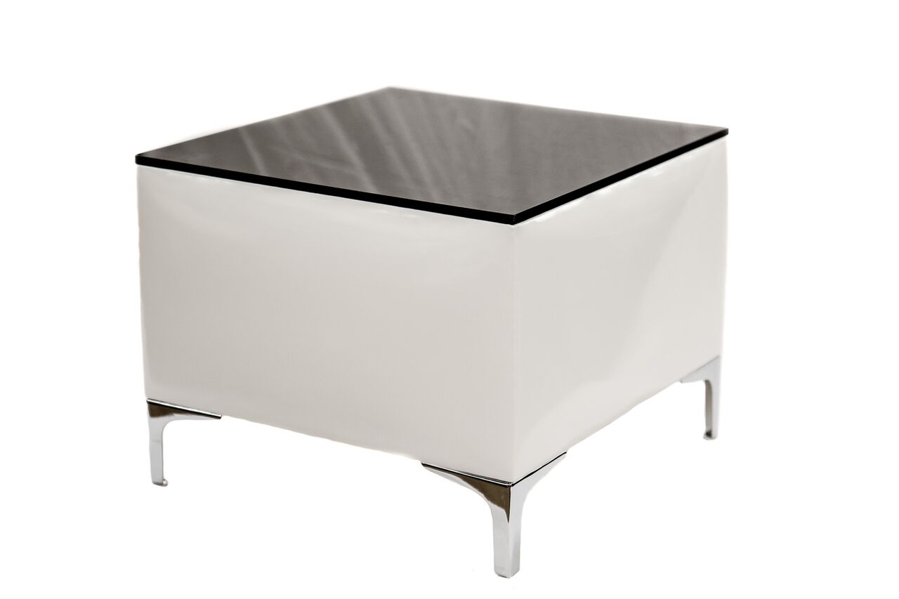 Ivory Black Top Low Cocktail Table