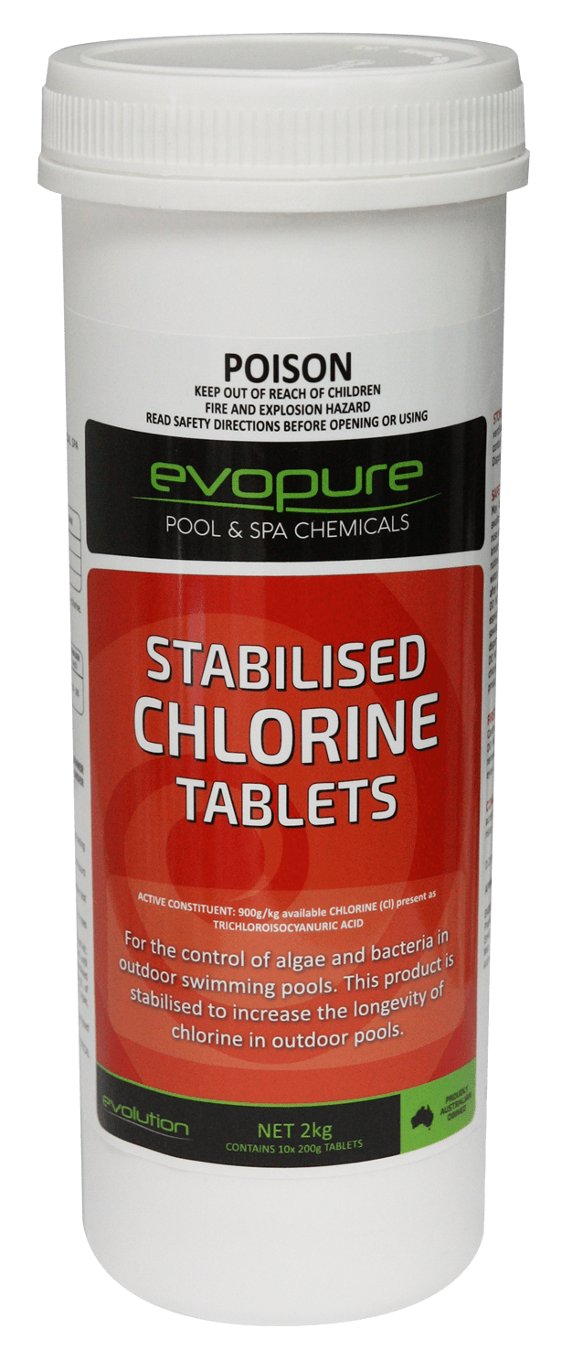 Stabilised Chlorine (Tablets) Evolution Water and Lighting Solutions