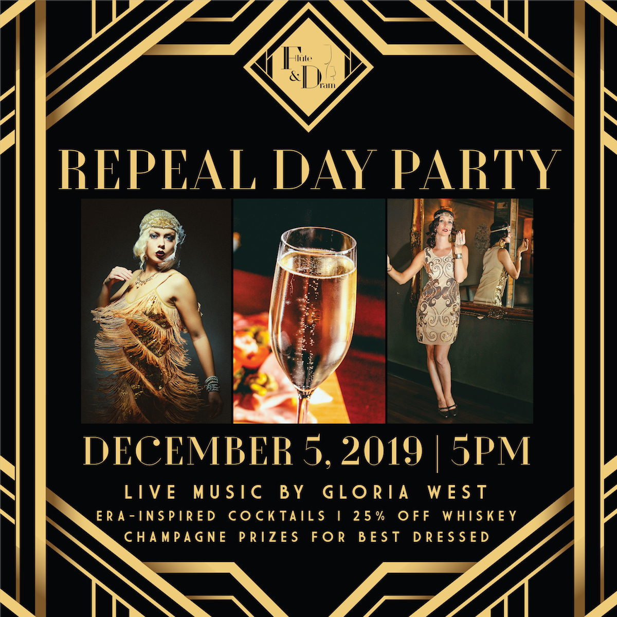 Break out the Fringe and Fedoras, Flute & Dram is Celebrating Repeal