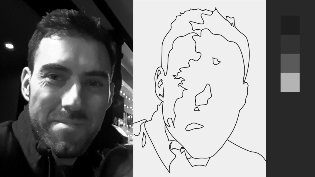 How to Paint a Grayscale Portrait Using the Evolve Method ??? Evolve Artist