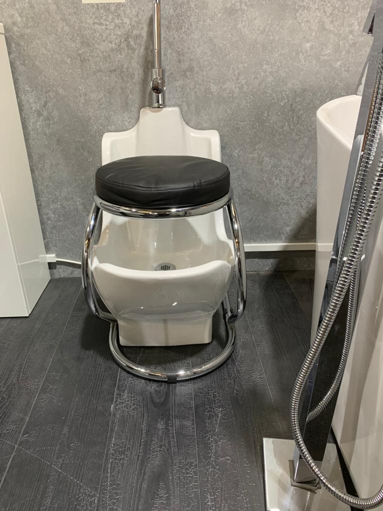 Ablution Wudu Wash Basin with Heavy Duty Chrome Chair