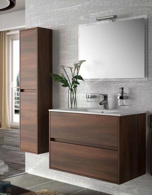 Viva Wood Oak 600 mm Floor Standing Doors Bathroom Vanity Unit with