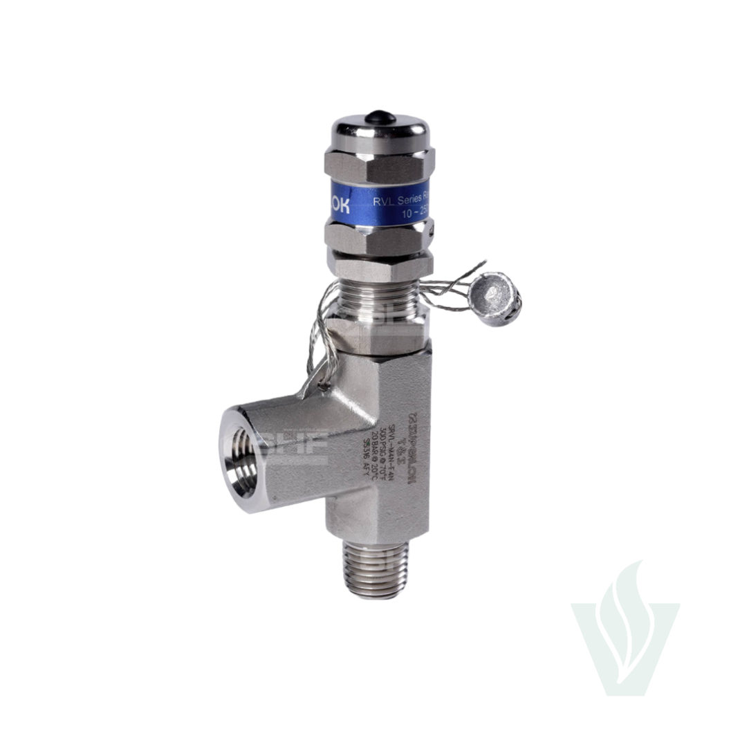 FITTING ADJUSTABLE PRESSURE RELIEF VALVE 20PSI 1/4in. MNPT Evolved Extraction Solutions