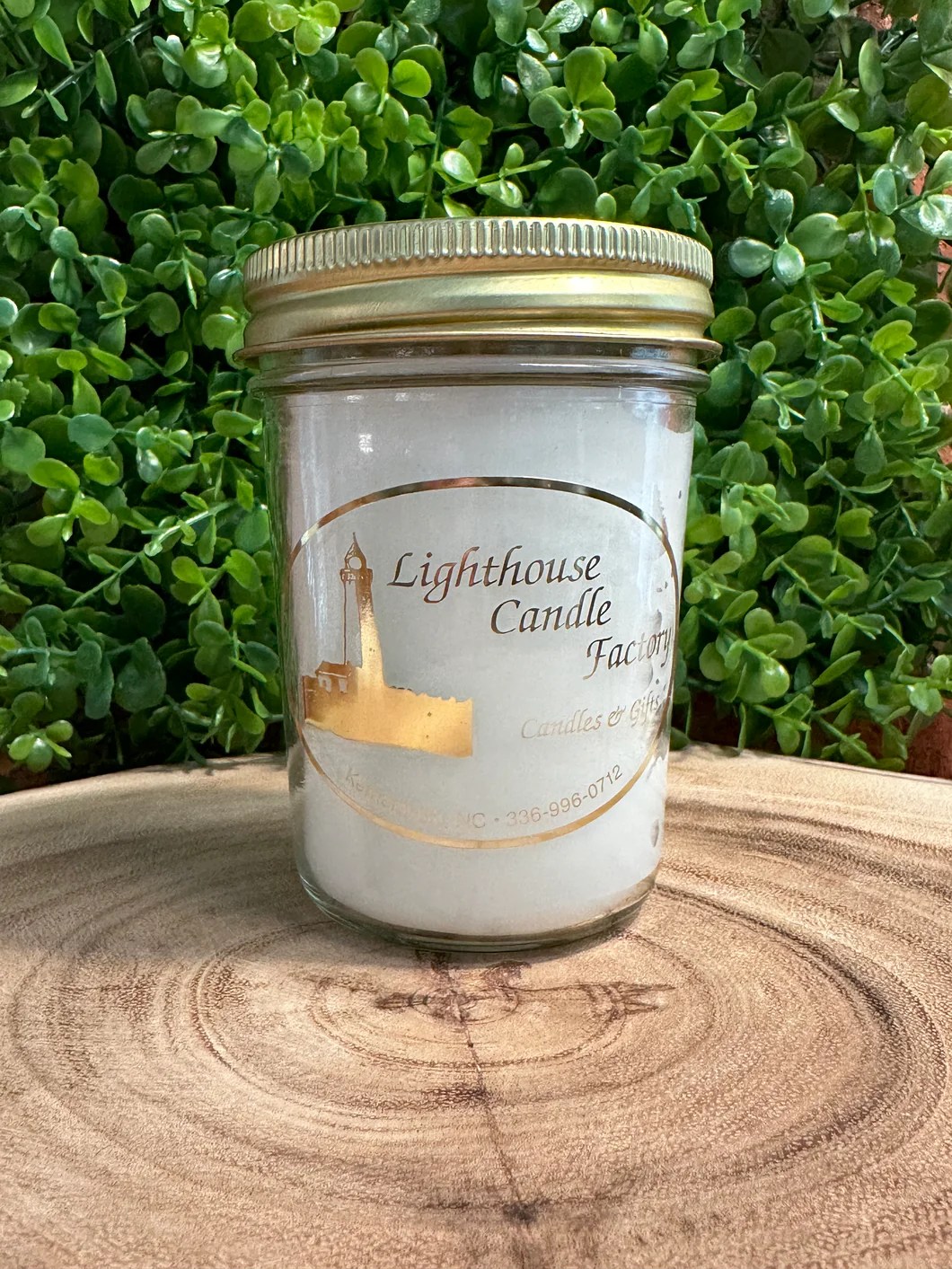 White Tea & Ginger 8 oz Jelly Jar Candle Evolve Natural Skincare