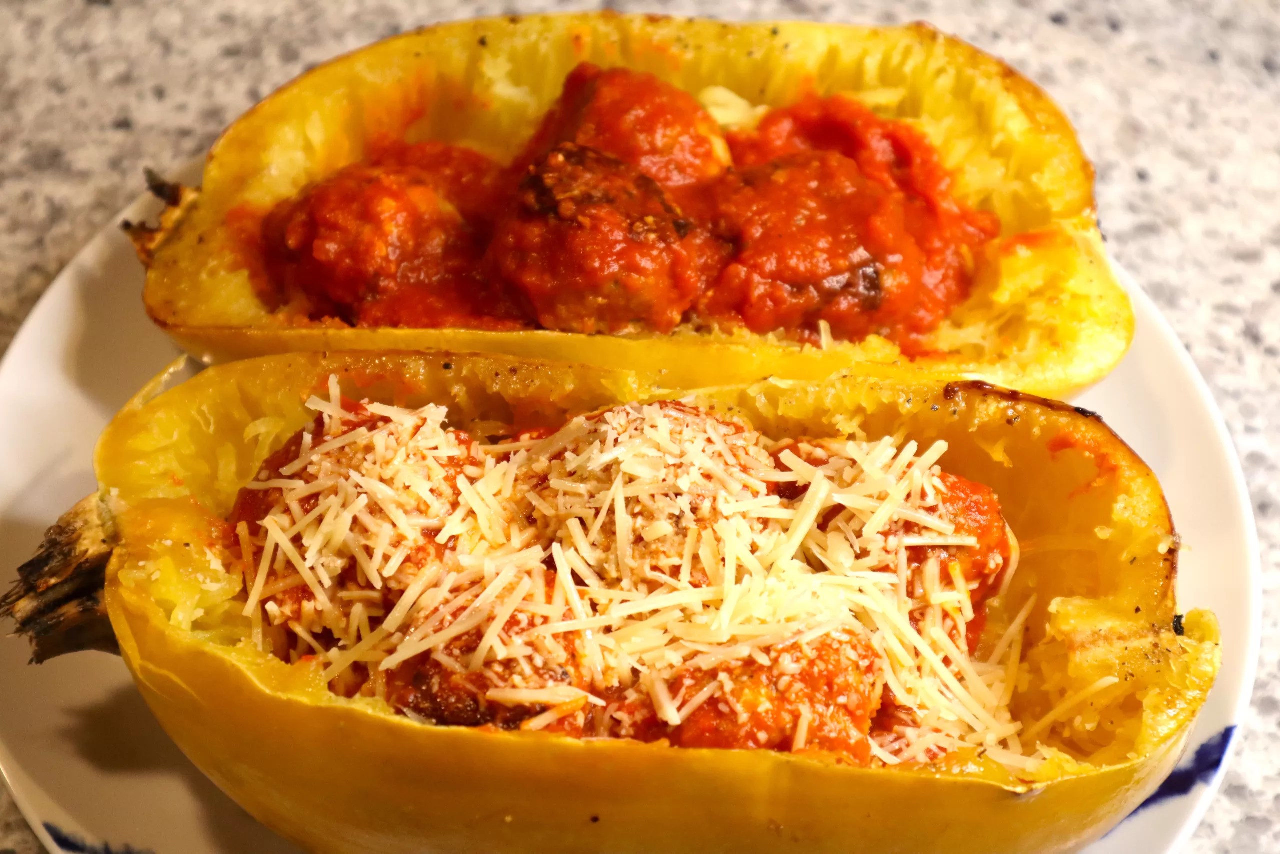 Spaghetti Squash and Turkey Meatballs The Evolving Cookbook