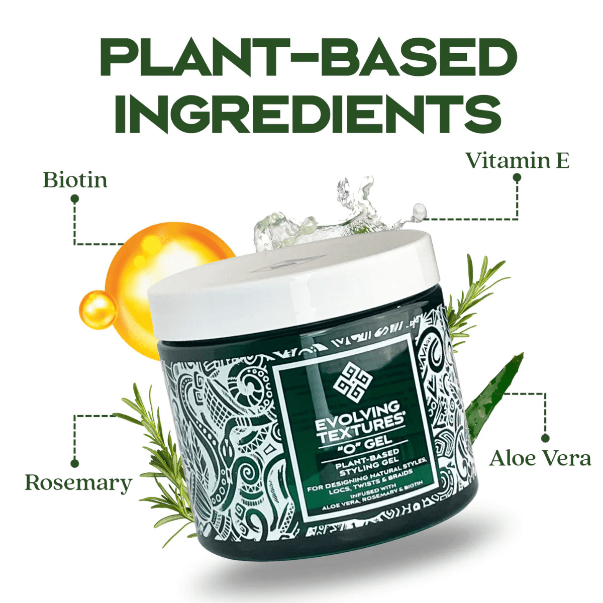 O Gel PlantBased Natural Hair Styling Gel 16 oz