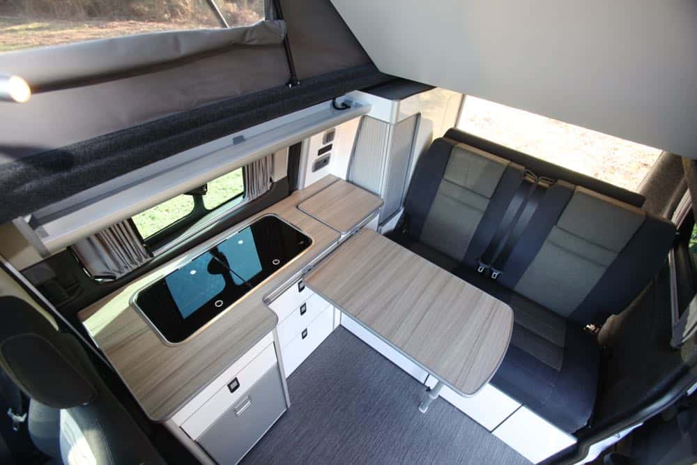 Conversion Gallery VW T5 Campers Kitchen Pods Flat