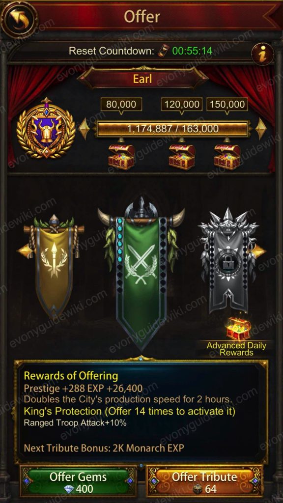 How to raise Rank quickly (how to get Prestige efficiently) Evony