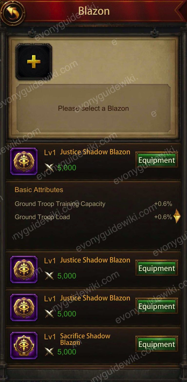 Blazon Evony The King's Return GUIDE WIKI
