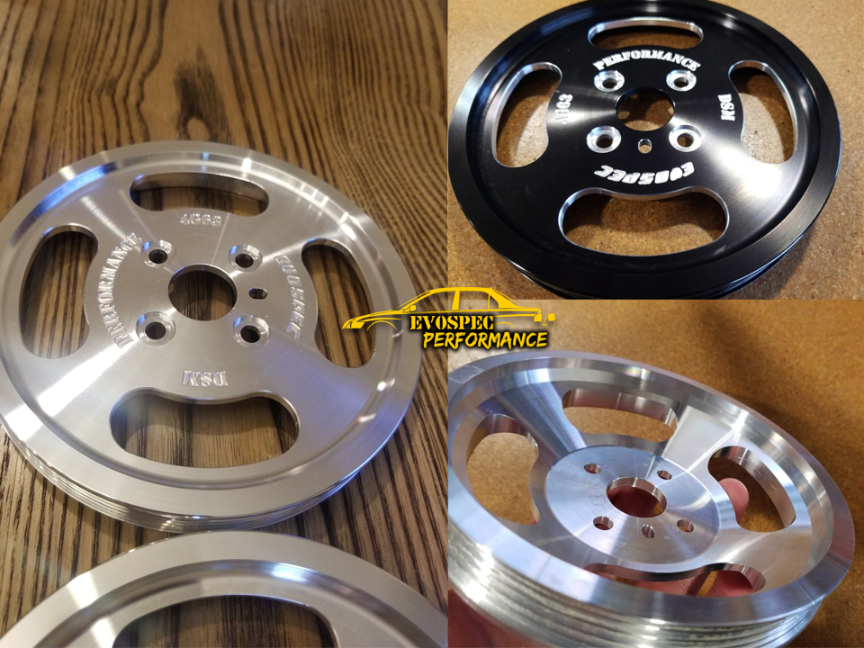 Billet Aluminum Underdrive Water Pump Pulley DSM 1G/2G Evo 1 to 3