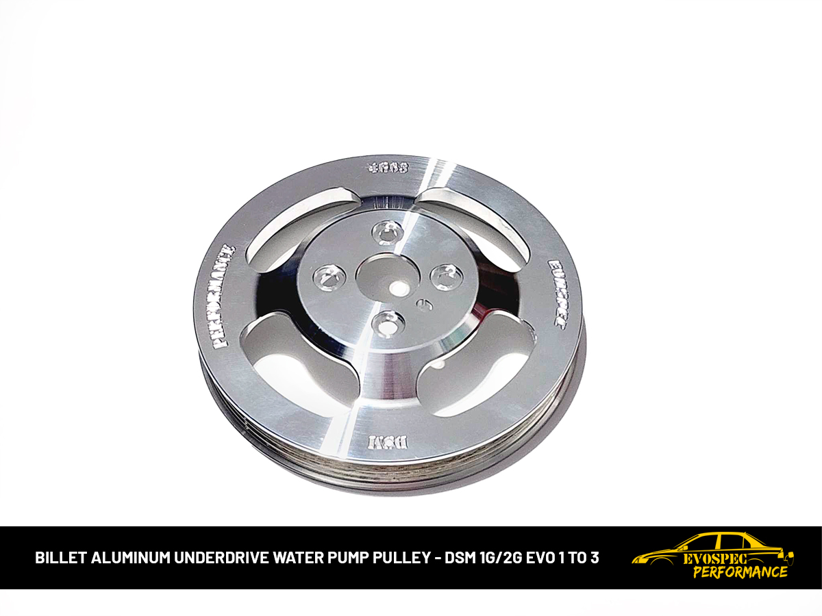 Billet Aluminum Underdrive Water Pump Pulley DSM 1G/2G Evo 1 to 3