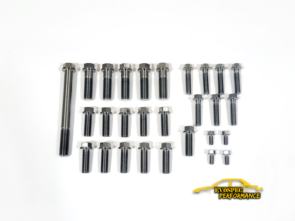Evo 7/8/9 Complete Titanium Transfer Case Bolt Kit Evospec Performance