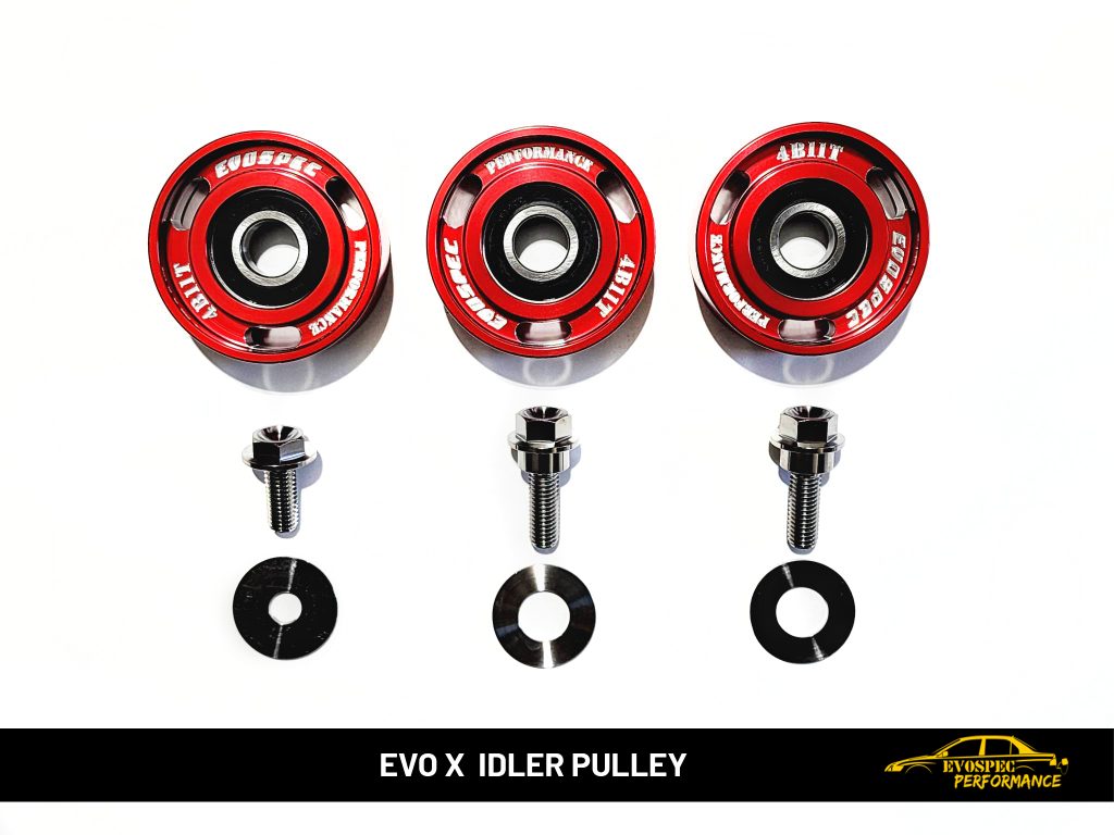 Evo X / ralliart 4B11T billet idler pulley kit. Evospec Performance