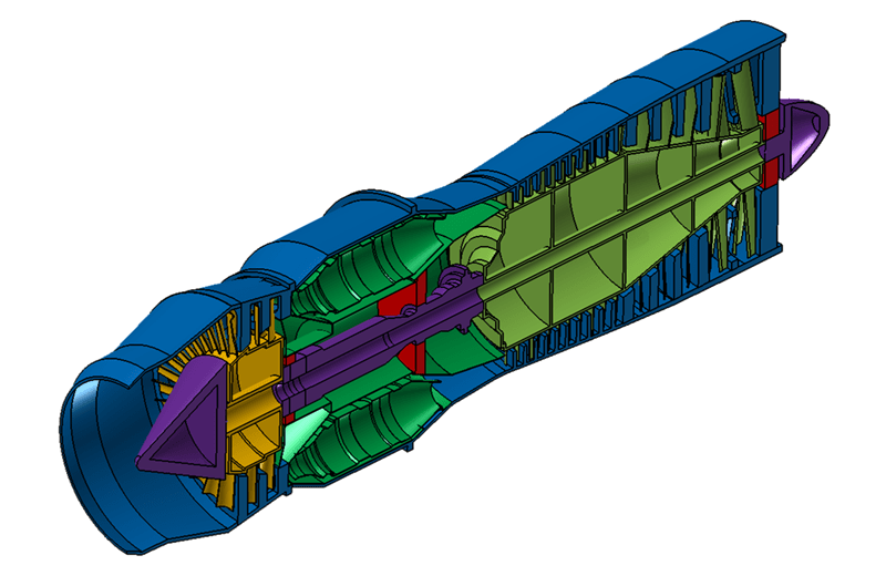 MSC Apex Jet Engine Case Study Tutorials Added to Evotech CAE Site