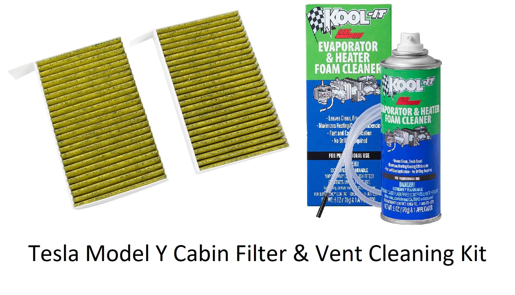 Tesla Model Y Interior Vent & Cabin Filter Cleaning Kit, 20202024