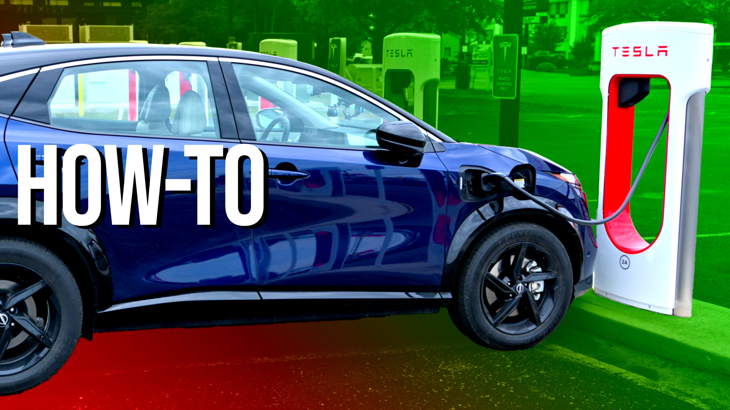 Howto charge a nonTesla EV at a Tesla Supercharger EV Pulse