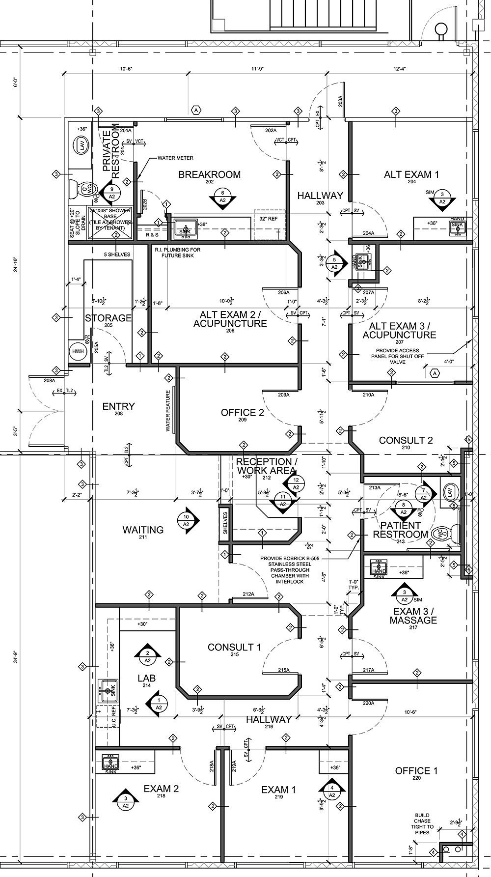 Advice for Medical Office Floor Plan Design in Tenant Buildings EVstudio