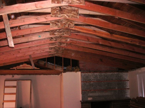 It is most common for them to run across the short dimension a room, but this is not always the case. Modified Rafter and Ceiling Joists for a Remodel Makes a ...