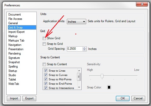 How to Remove the Grid from View in Bluebeam PDF Revu