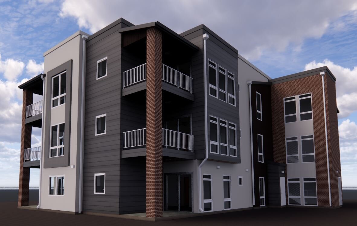 A New Modern Housing Development Brings 16 Units of Housing to the