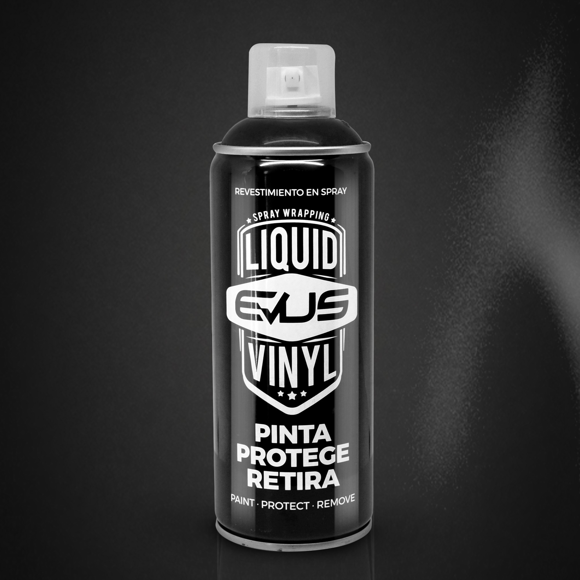 Black metalized liquid vinyl in spray 400ml