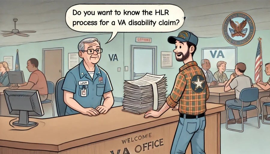 What is the HLR Process for a VA Disability Claim?