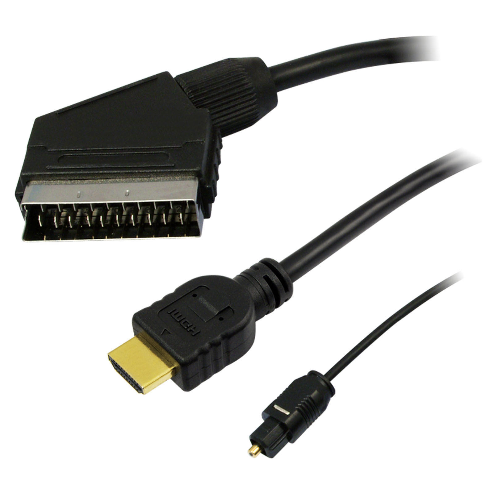 Logilink Kabel Anschluss 3erSet HDMI Scart Toslink