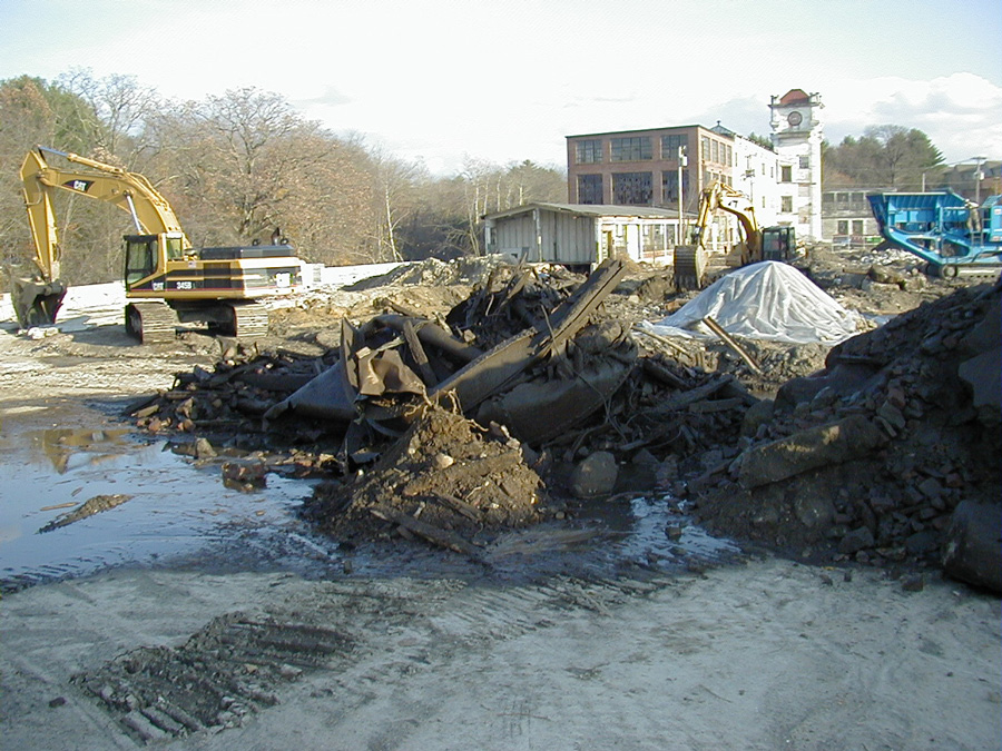 EXCAVATION FOR LIBRARY REVEALS HISTORY OF MILLS IN BURRILLVILLE, RI E