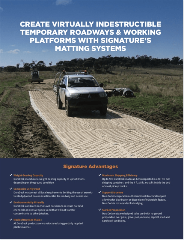 DuraDECK Mats Best Used/Rebuilt Machinery at East West Drilling