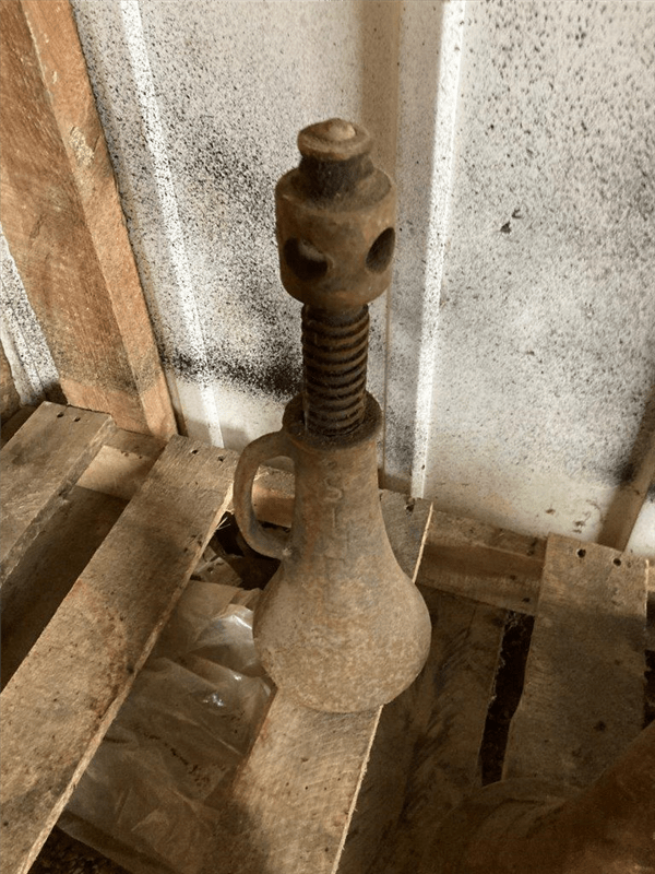 Simplex 11/2" Vintage Antique Screw Jack with Handle Best Used