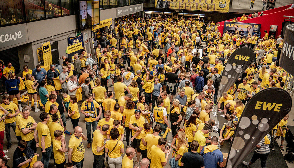 EWE Baskets Oldenburg News Dress Code Gelb! Letztes Saisonspiel im