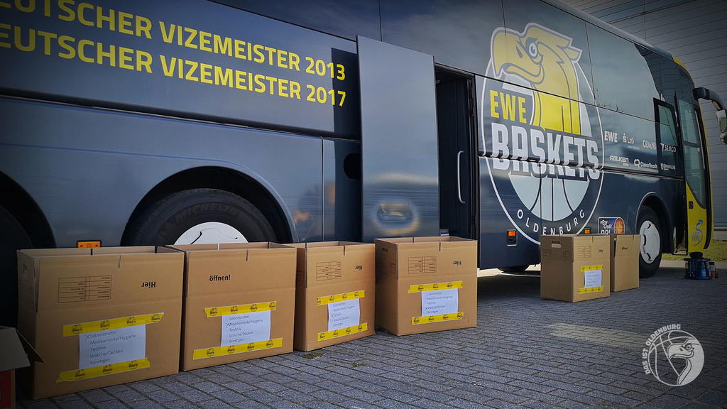 EWE Baskets Oldenburg News Spendenaktion für Oldenburg hilft der