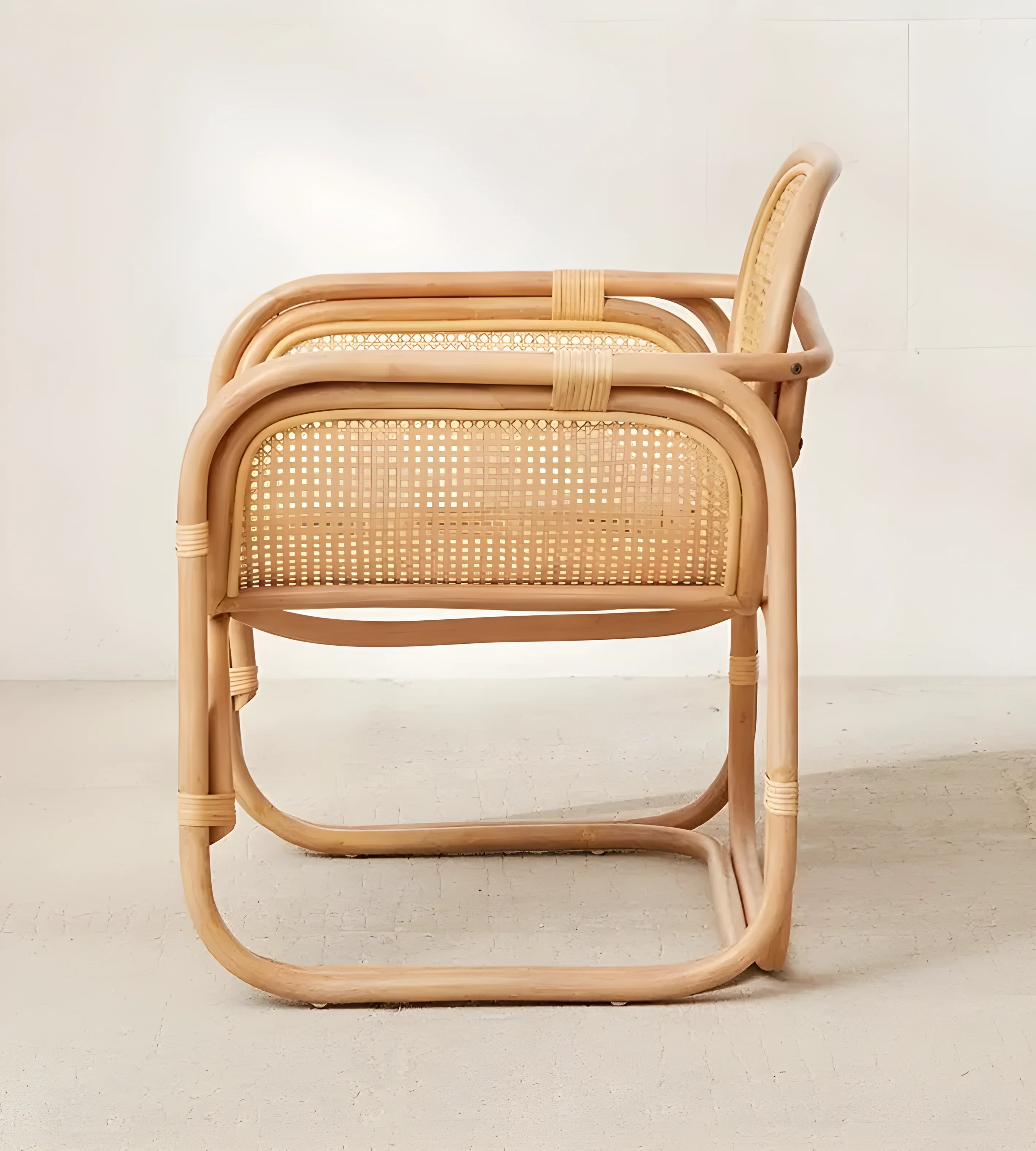 Kora Natural Rattan Cane Lounge Chair Ewer.Studio