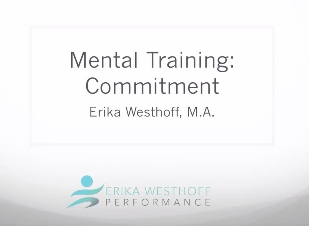 Commitment In Sports Erika Westhoff Performance